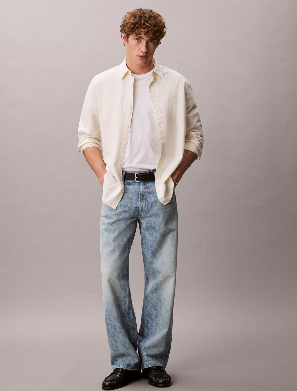 Pantalones vaqueros con logo rectos de los 90