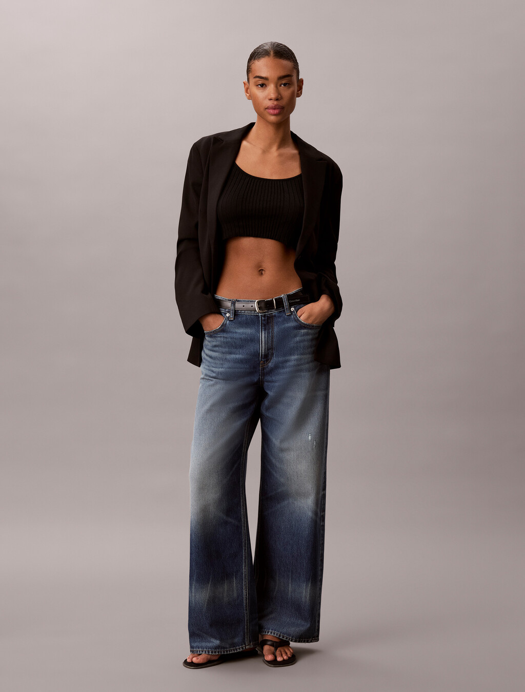 Pantalones vaqueros 90s de cintura baja y corte holgado 37.5
