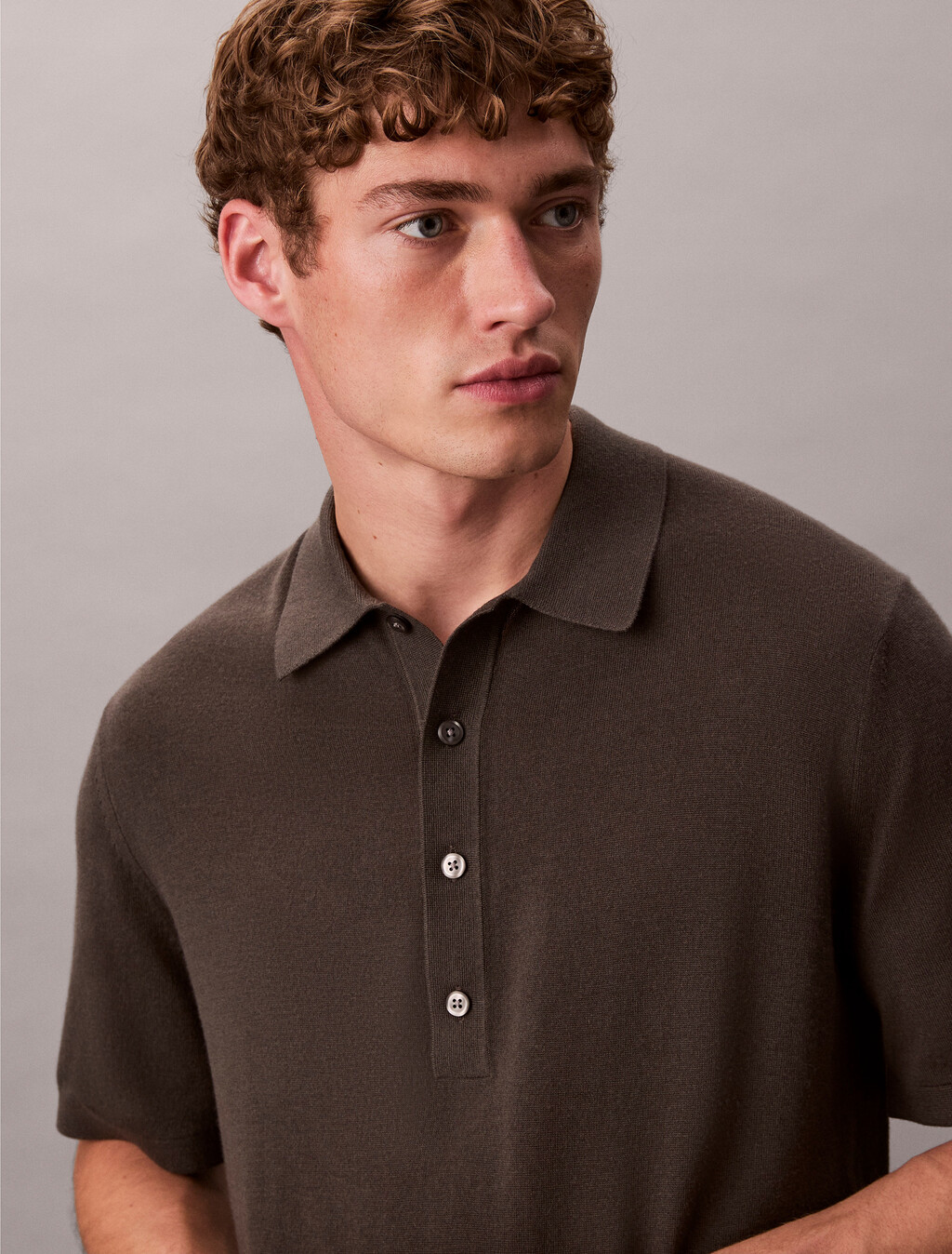 Polo de lana de seda
