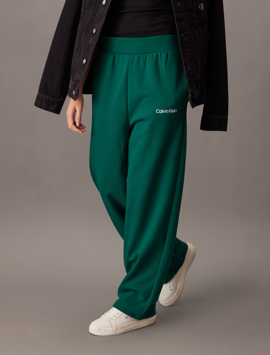 Pantalones Jogger de Terry Francés de Pierna Recta