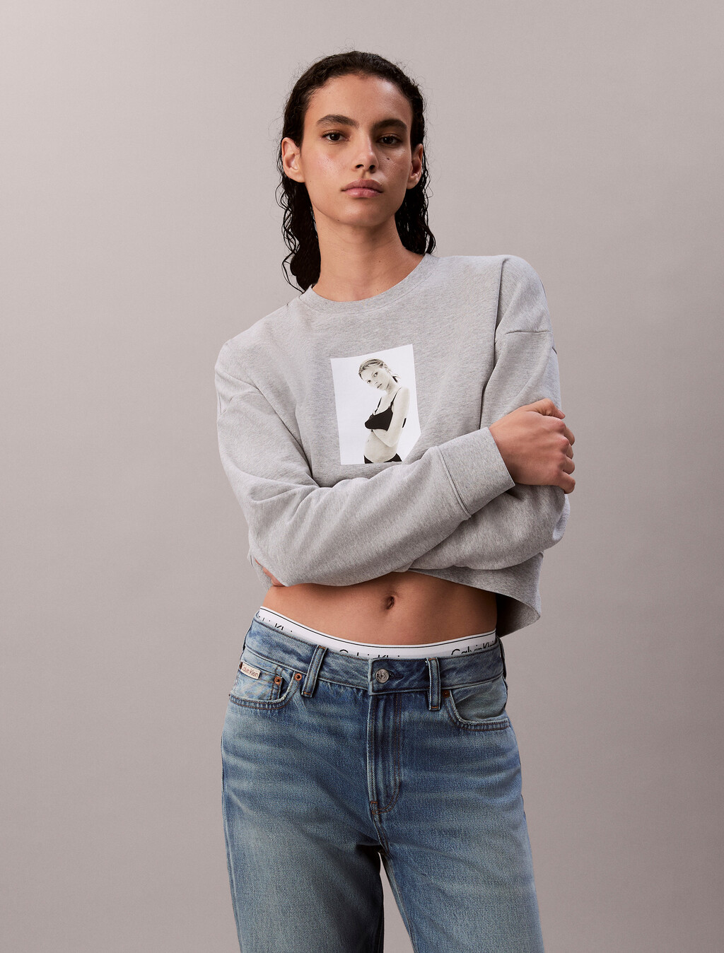 Sudadera holgada con estampado Terry de Kate Moss