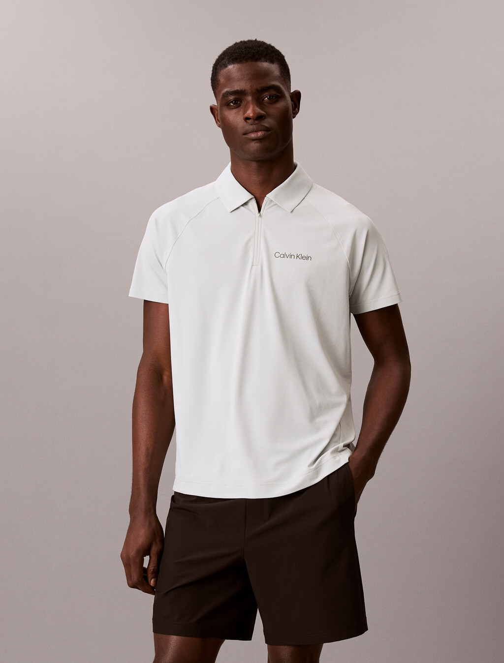 Camiseta Polo Deportiva Piqué con Cremallera