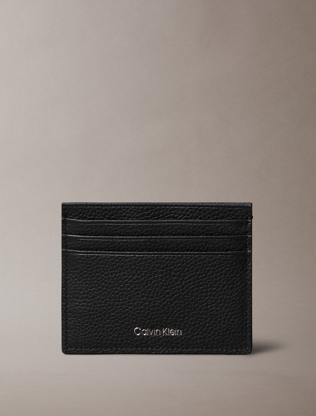 Porta tarjetas con logotipo de lámina RFID de cuero