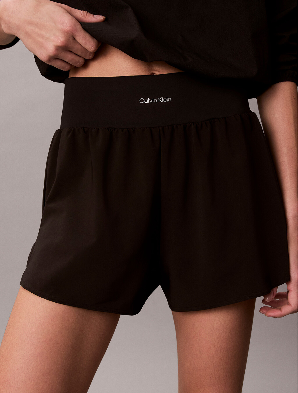 Pantalones cortos para gimnasio 2 en 1 repelentes de agua