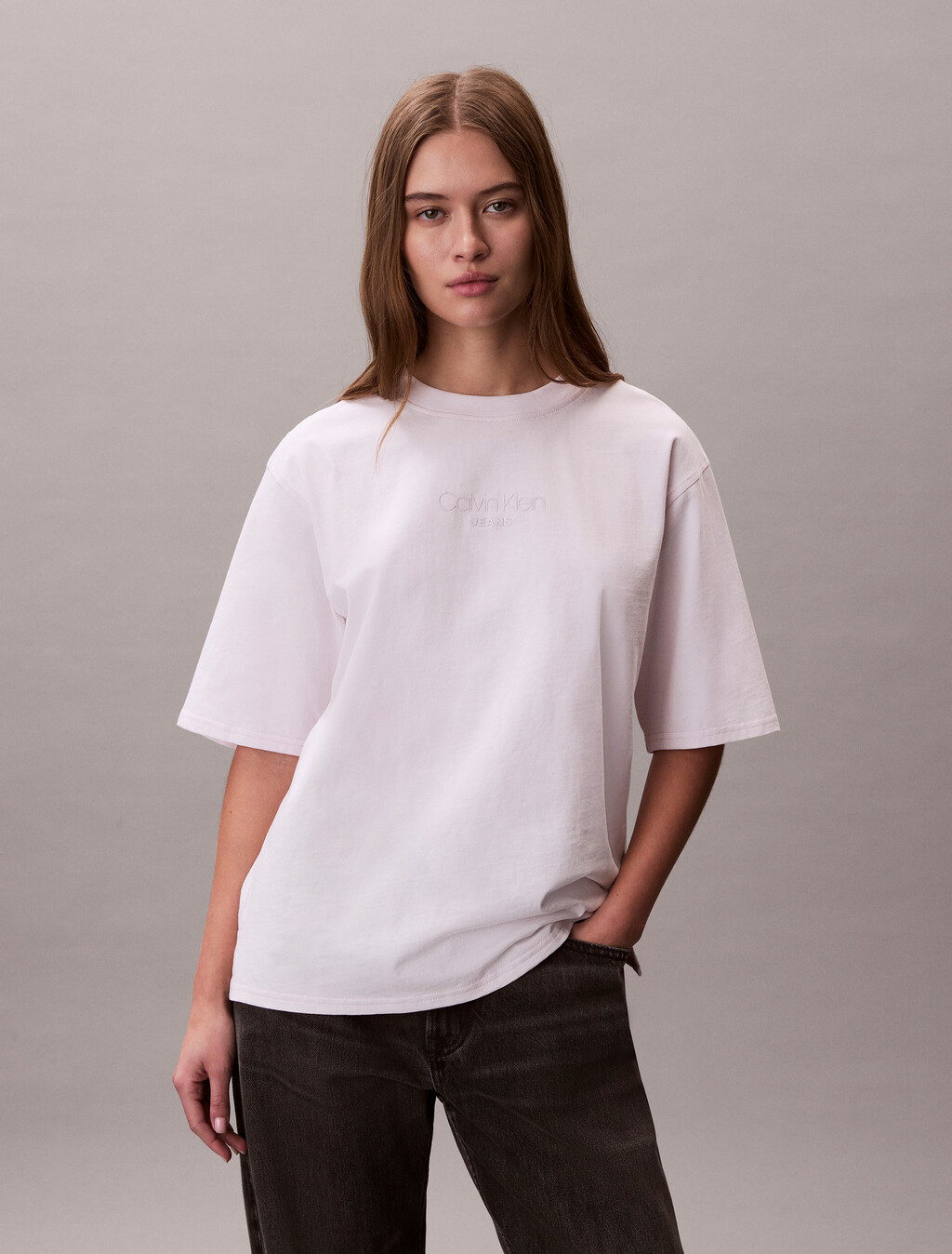 Camiseta Oversized con Logotipo