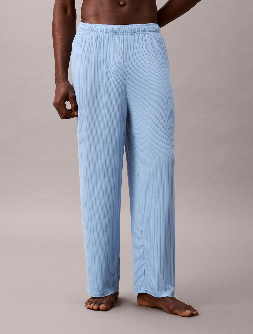 Pantalón de dormir de punto de rayas de modal