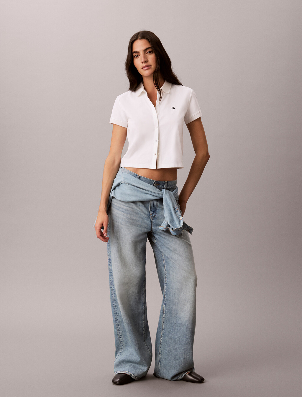 Polo Corto de Jersey con Efecto Refrescante