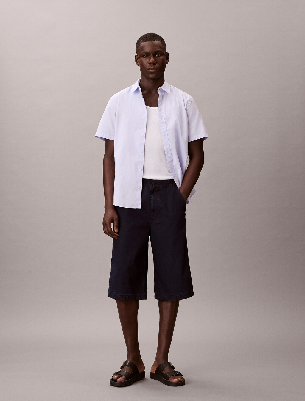 Pantalones cortos largos de denim de nailon Challenger
