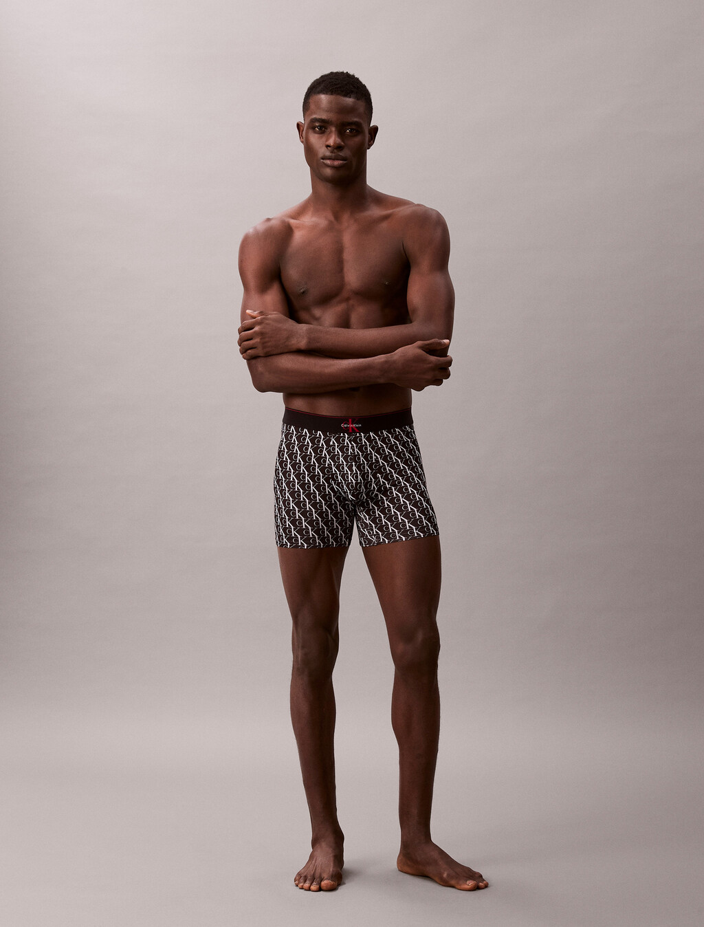 Boxer Brief Microfibra con Monograma Gráfico