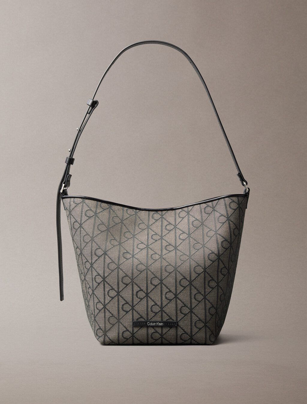 Bolso de mano Jacquard con emblema