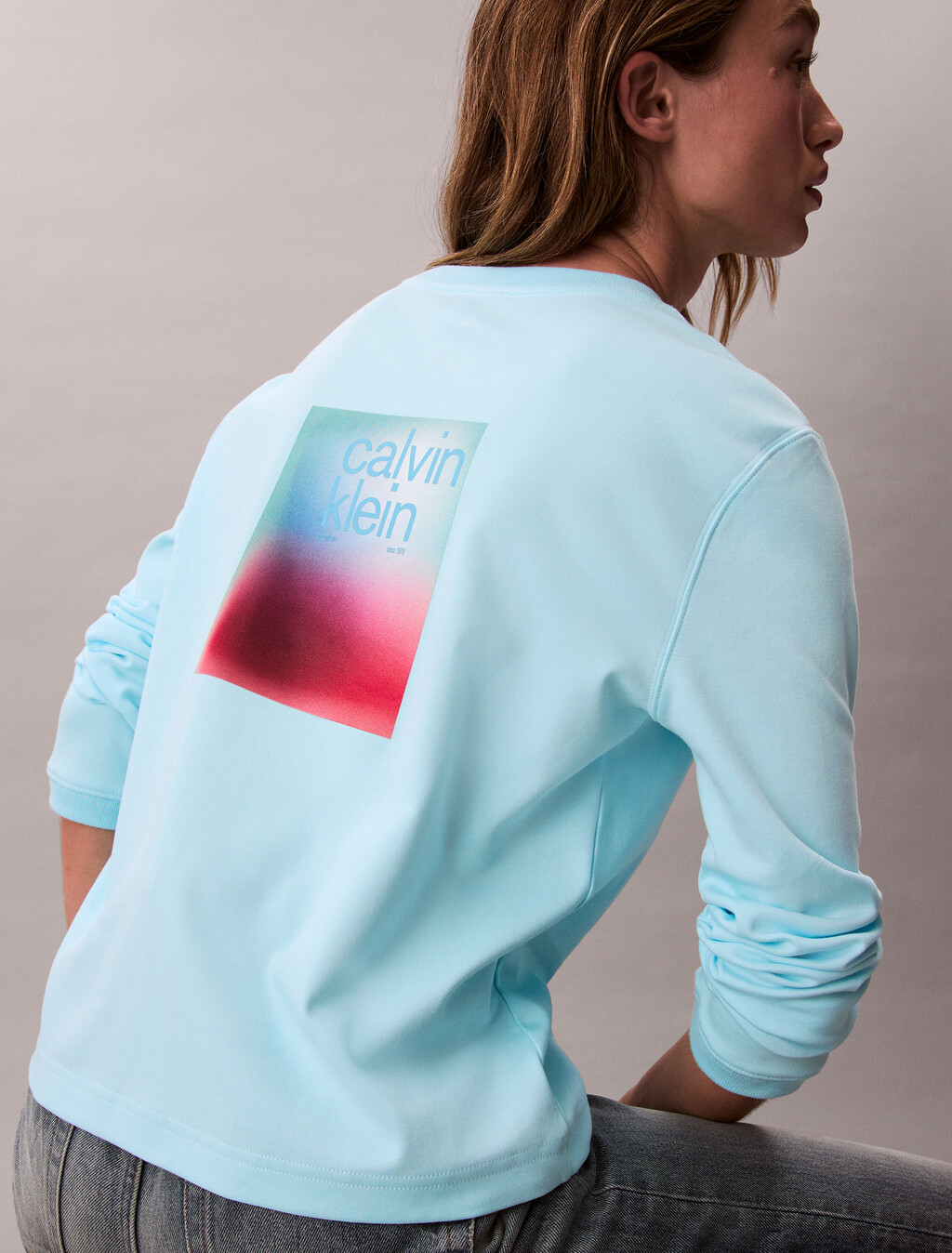 Camiseta clásica con estampado de logo ombre