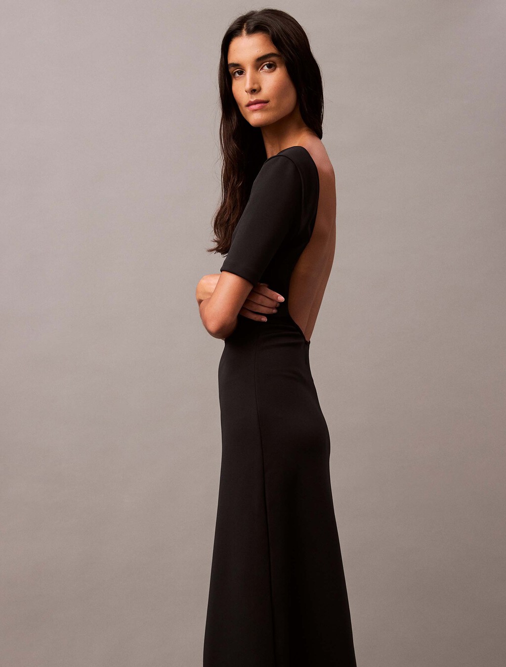 Vestido de Jersey sin espalda