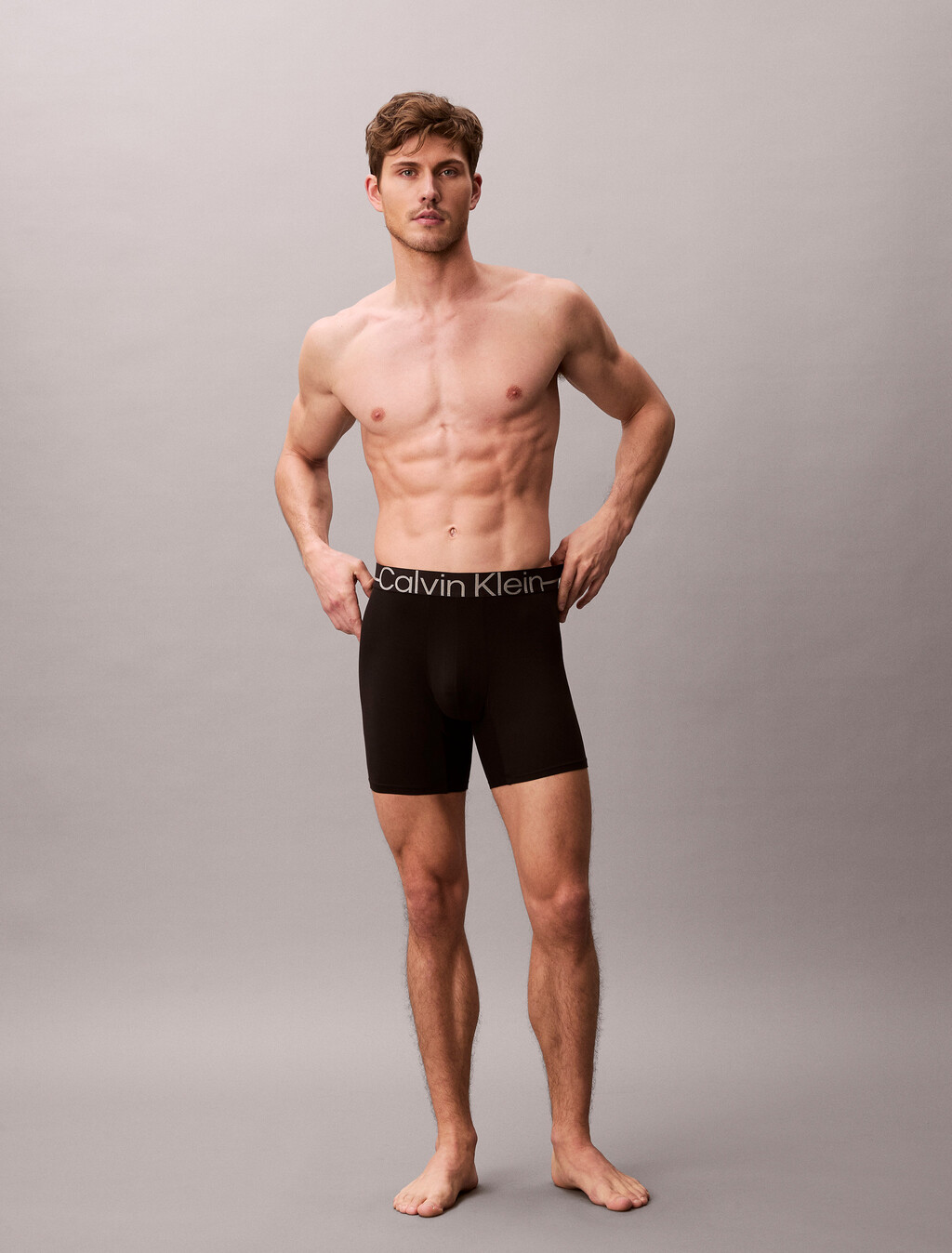 Icon Microfiber Stretch Boxer Brief metálico