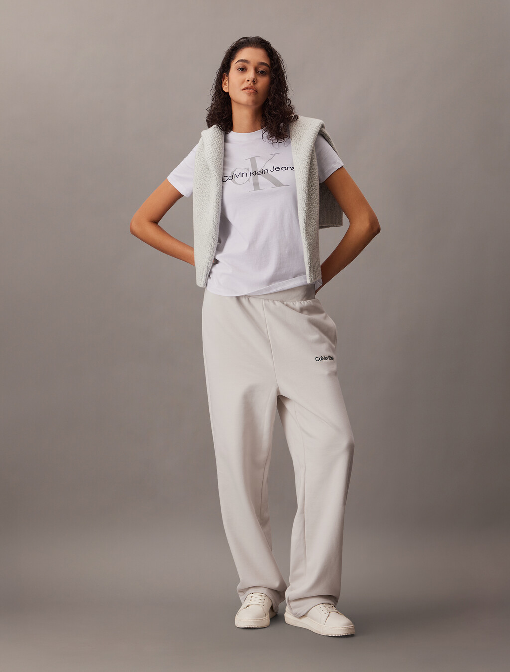 Pantalones Jogger de Terry Francés de Pierna Recta