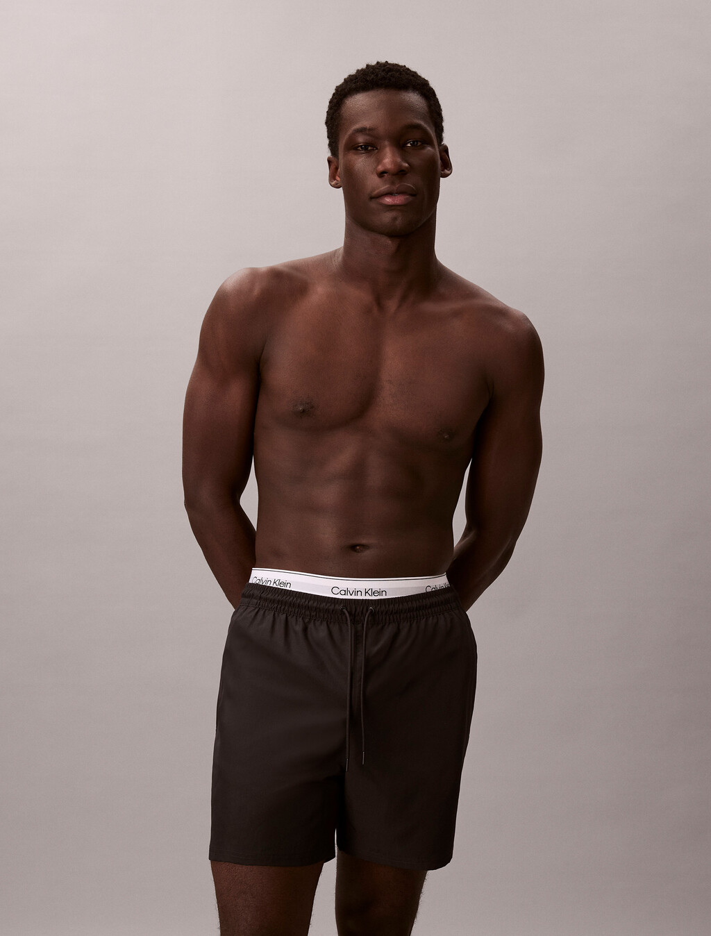 Pantalones cortos de baño con cordón medio - CK Essentials