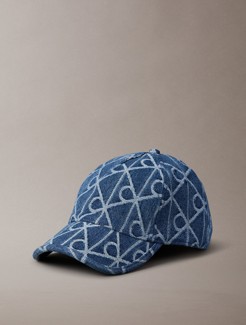 Gorra de Jacquard con Logotipo de Denim