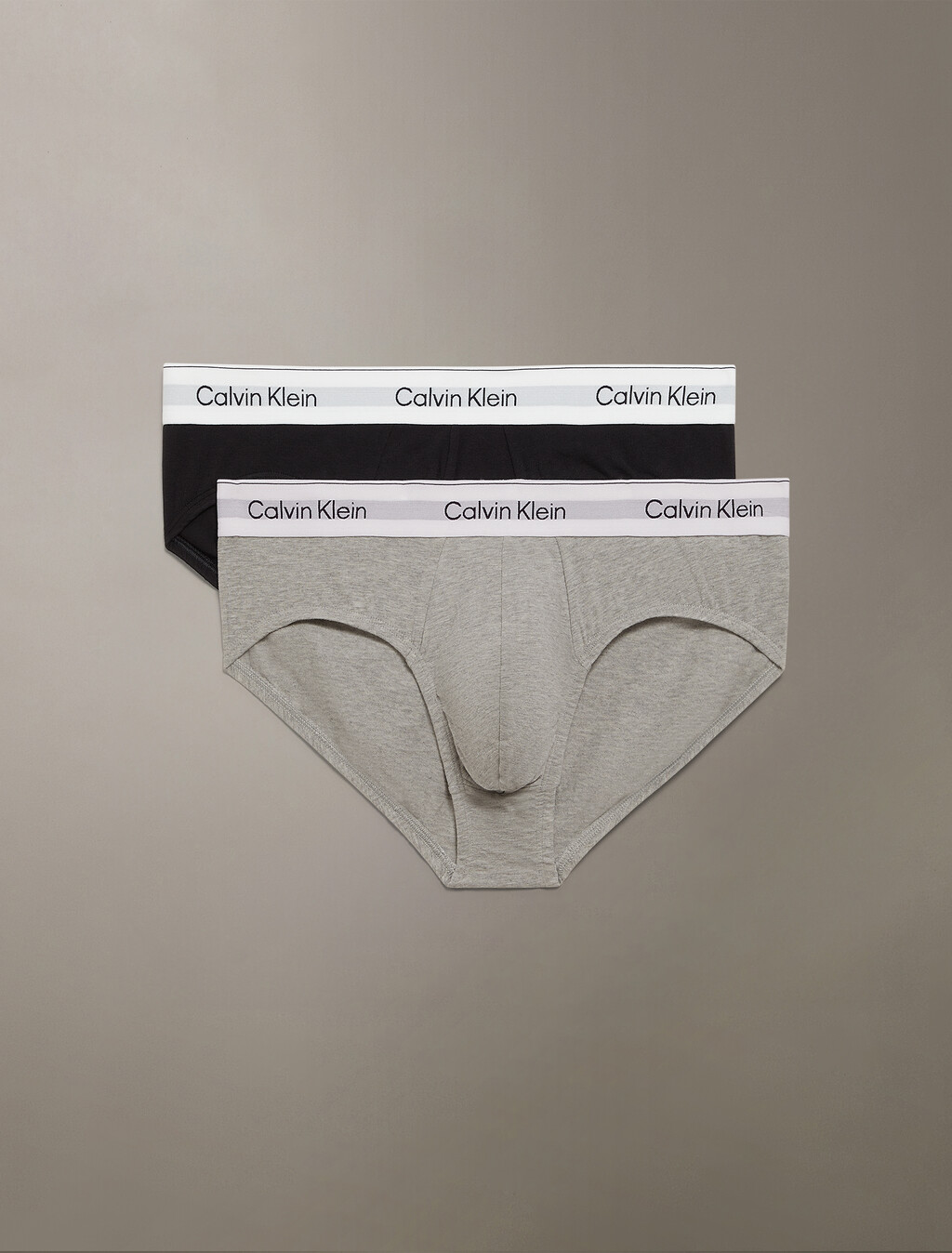 2 Unidades Icon Cotton Stretch Briefs de Cintura Alta