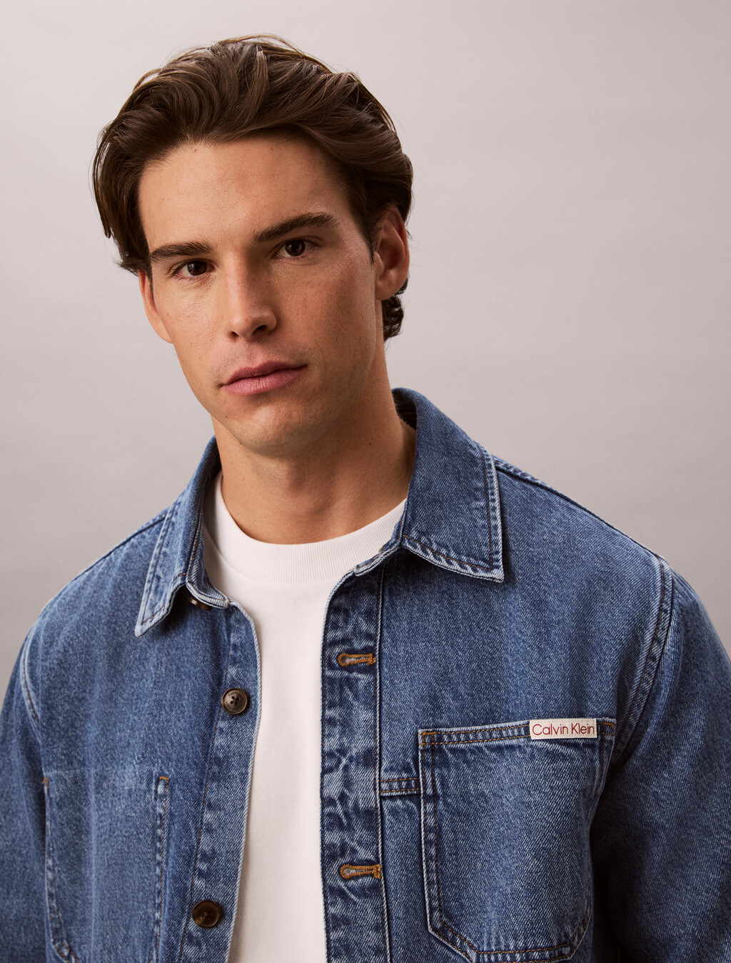 Chamarra de camisa de denim Eco Cool ligera