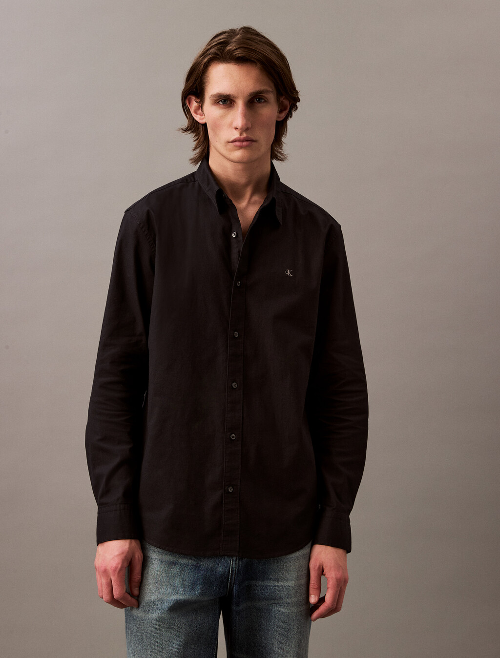 Camisa Oxford clásica de botón simple