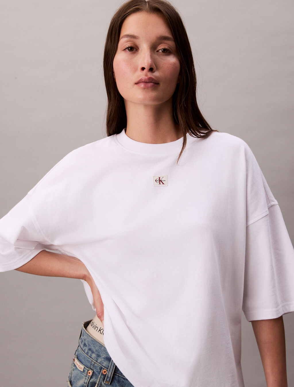 Camiseta Oversized con etiqueta tejida
