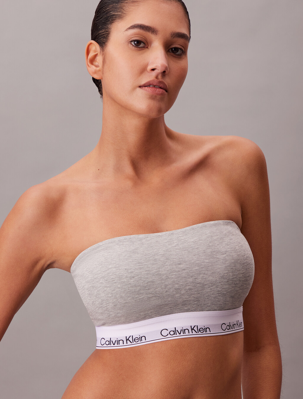 Sujetador bandeau de algodón y modal con forro ligero Icon