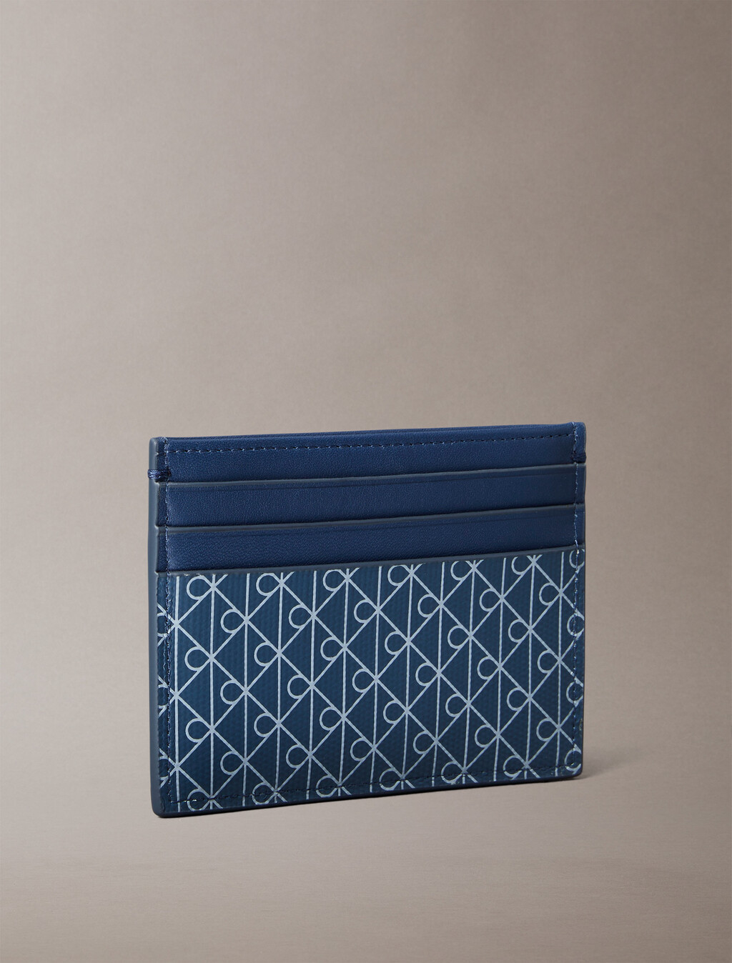 Porta tarjetas con estampado monograma