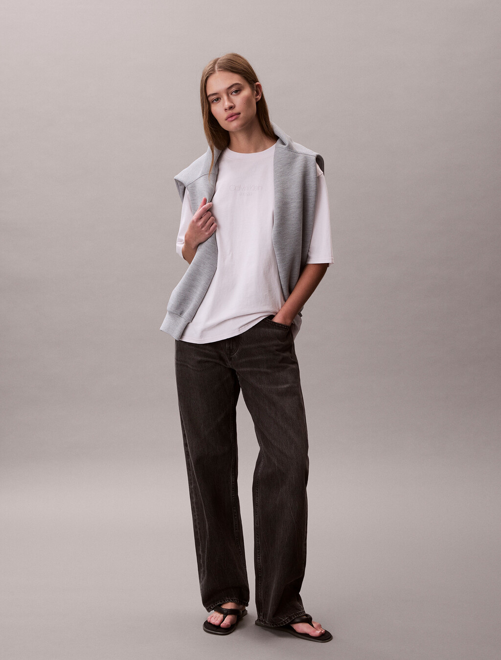 Camiseta Oversized con Logotipo