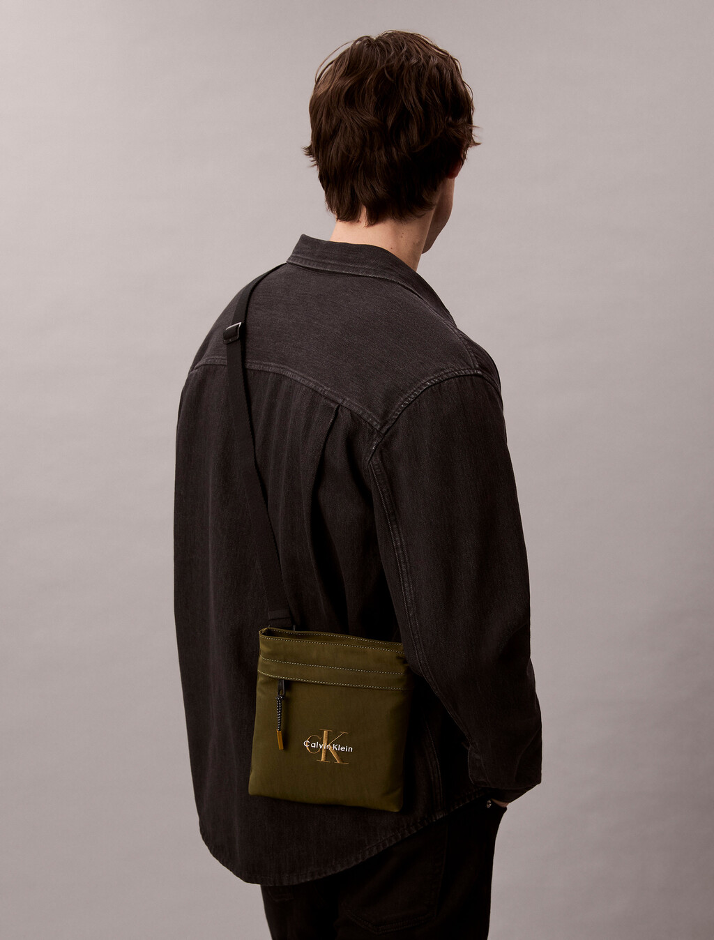 Nylon Monogram Logo Flatpack