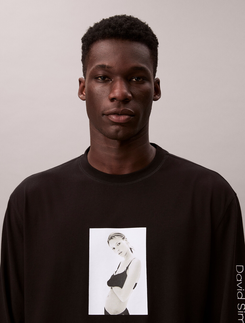 Camiseta holgada con estampado de Kate Moss
