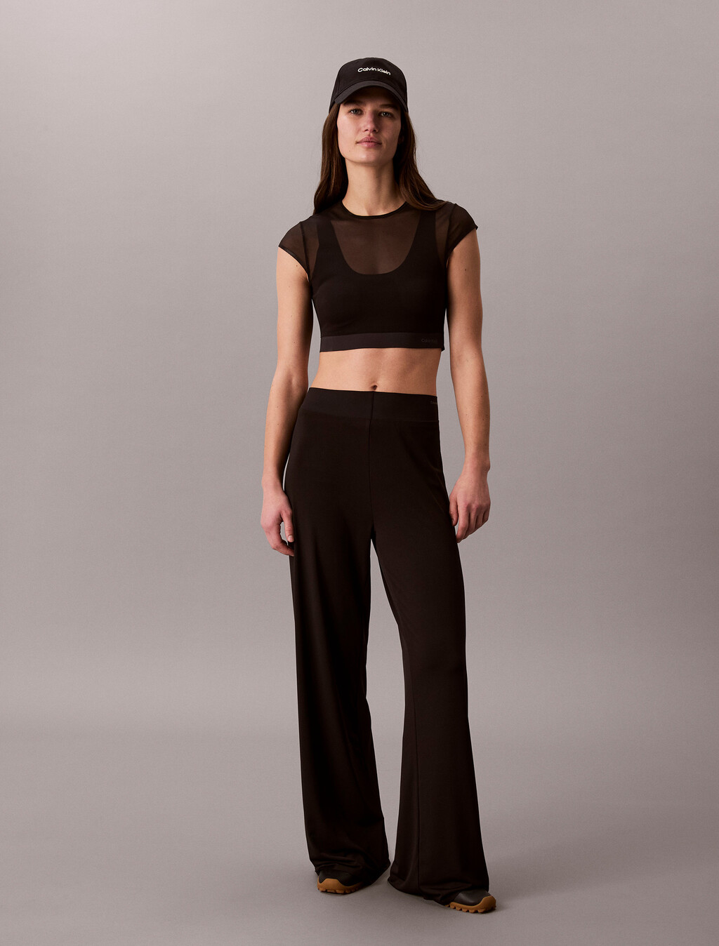 Pantalones de pierna ancha con forma de rendimiento