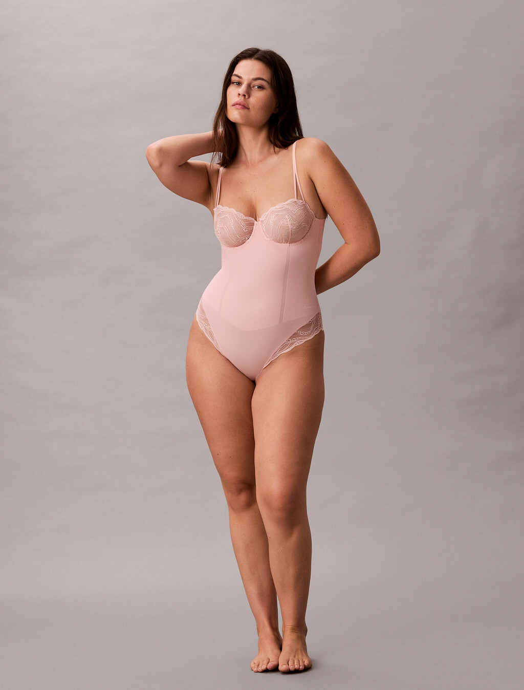 Body de encaje elástico sensual