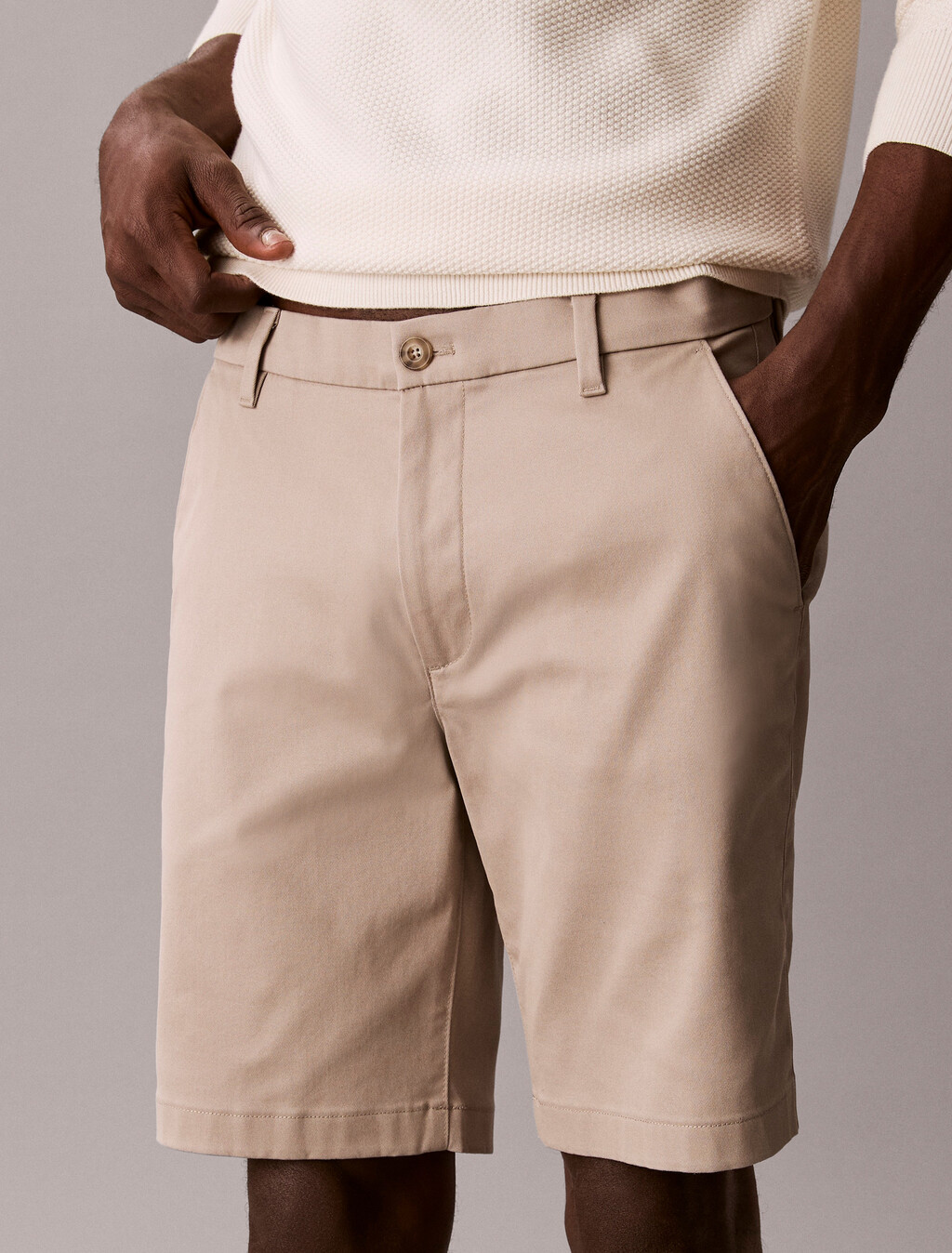 Pantalón Corto Chino Elástico Refinado