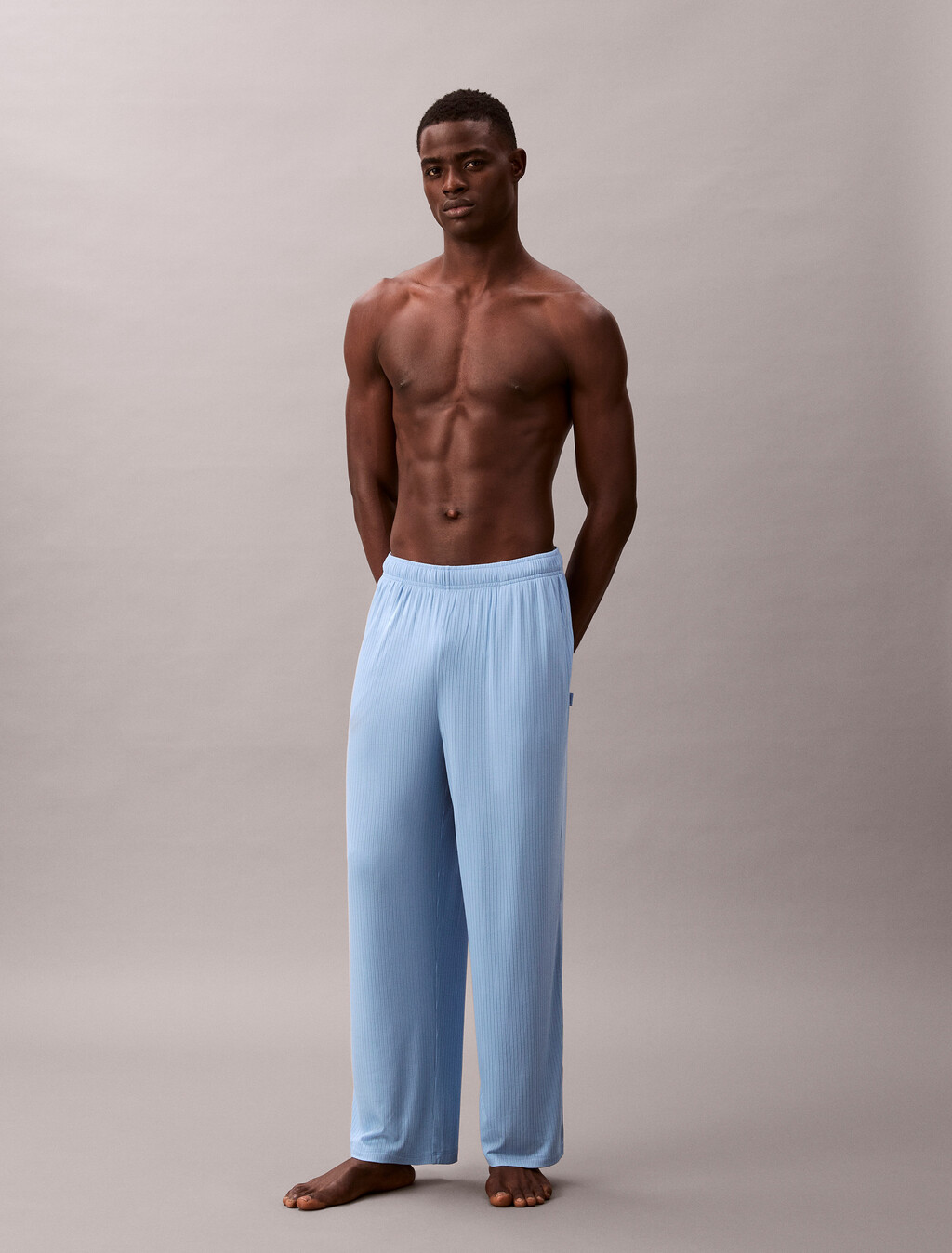 Pantalón de dormir de punto de rayas de modal