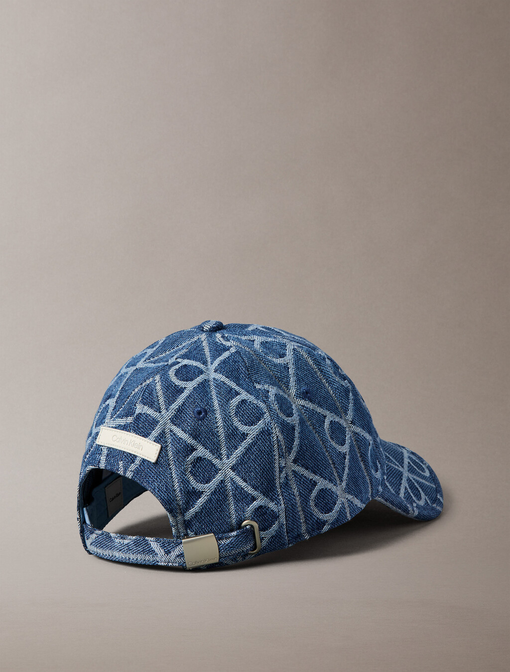 Gorra de Denim con Estampado Jacquard