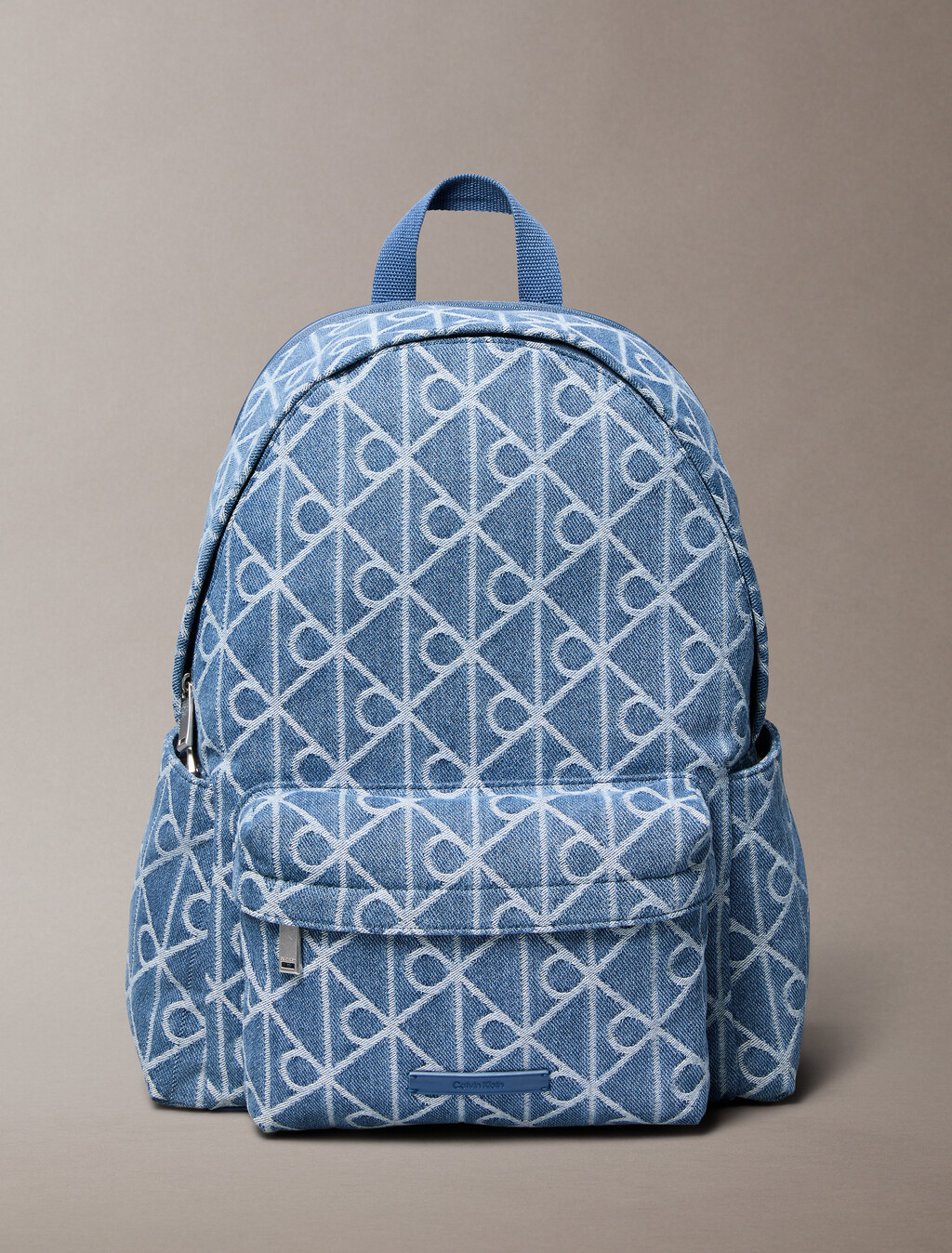 Mochila Jacquard con logotipo de denim