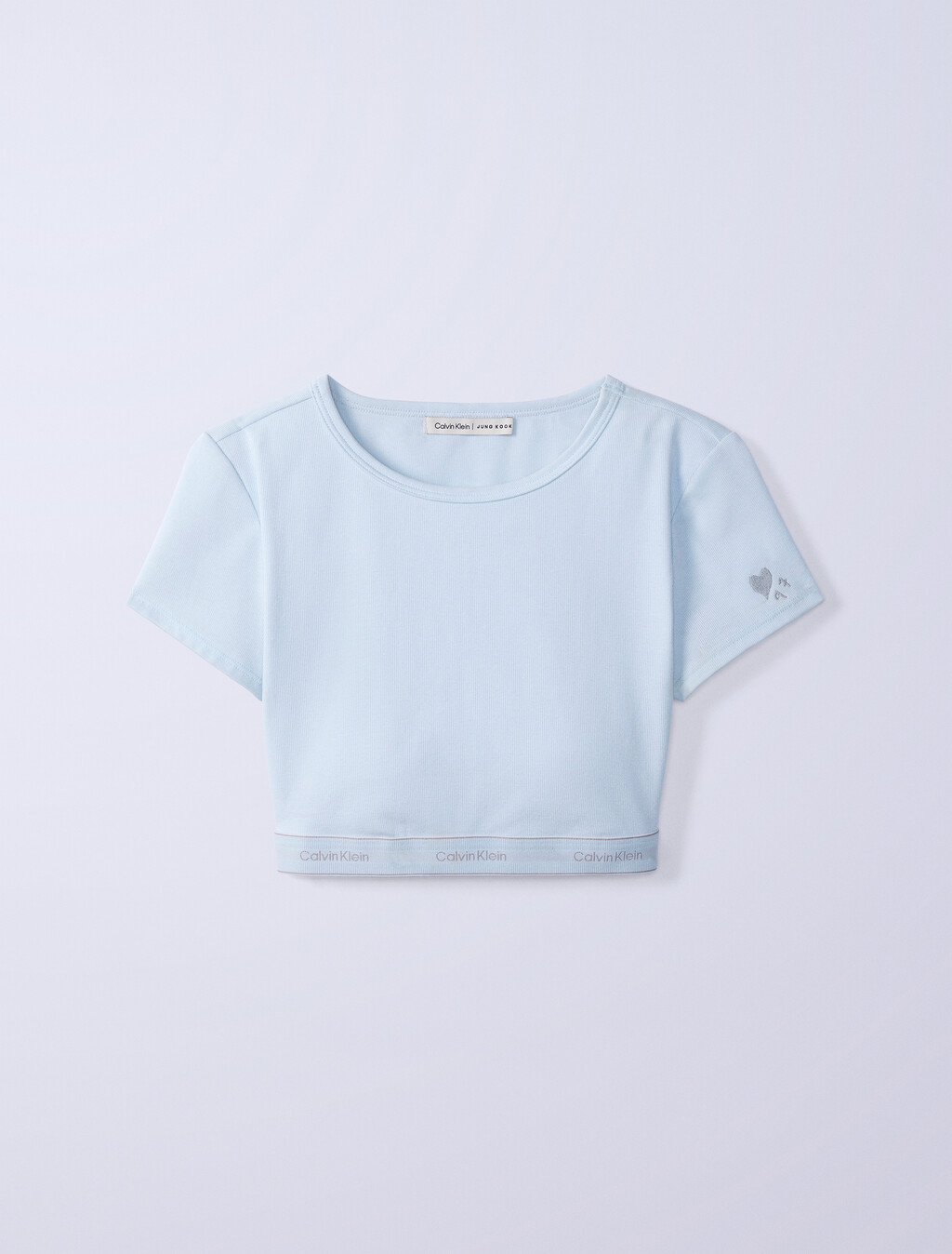 Jung Kook para Calvin Klein Heritage Cotton Camiseta Bralette Ligeramente Forrada
