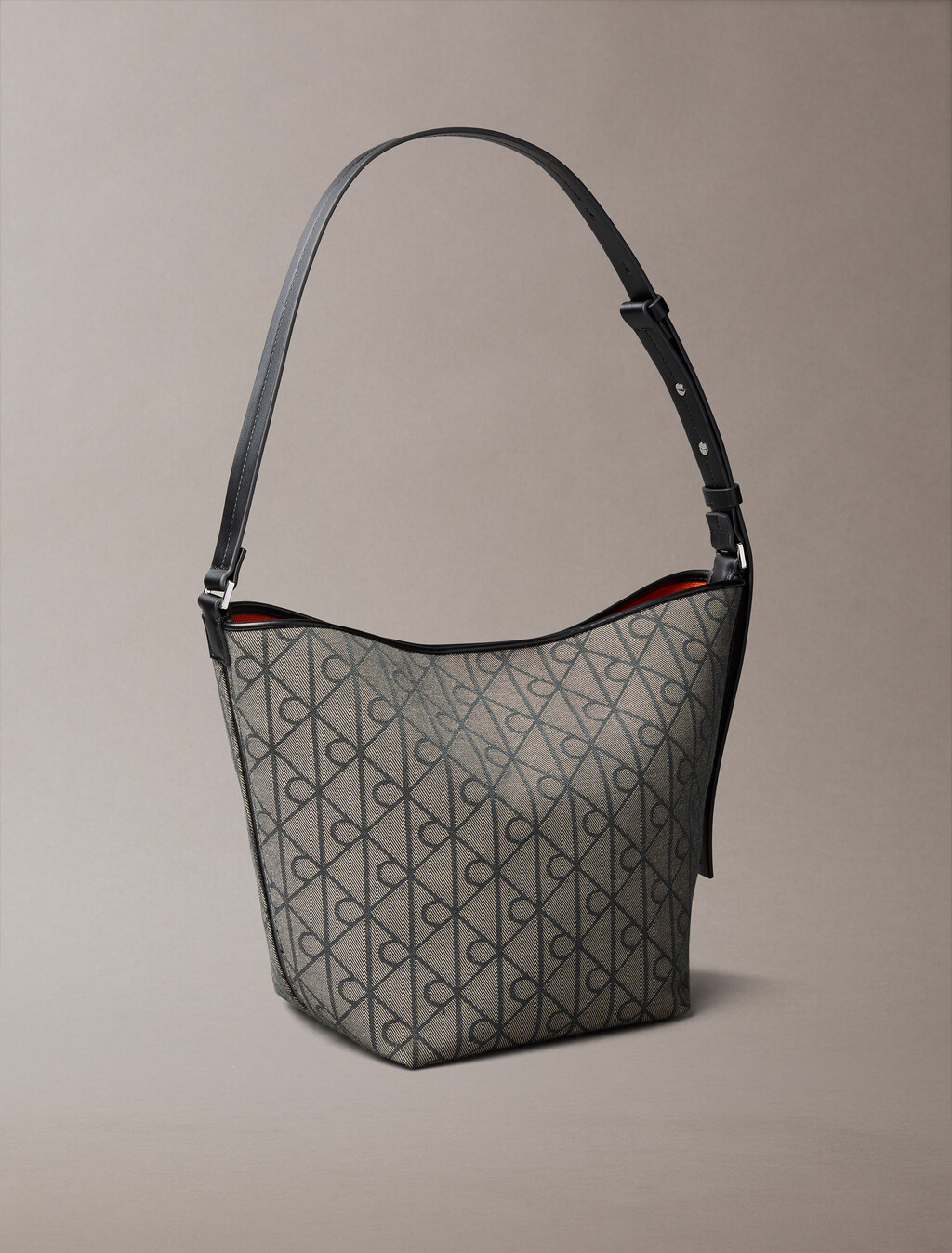 Bolso de canasta Jacquard con emblema