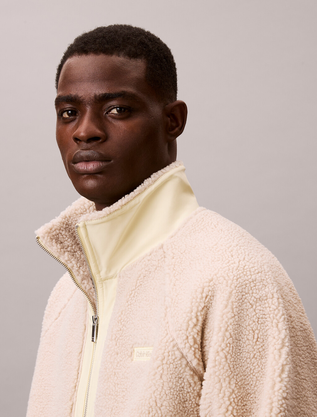 Sudadera con cuello vuelto y cremallera 1/4 de Sherpa