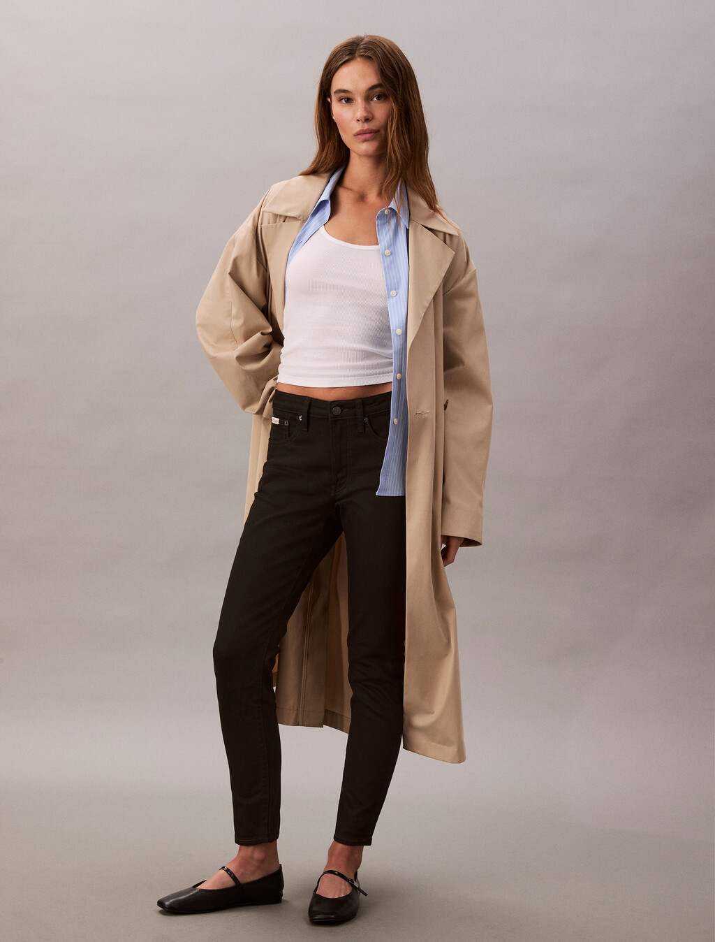 Pantalones Vaqueros Skinny de Cintura Media