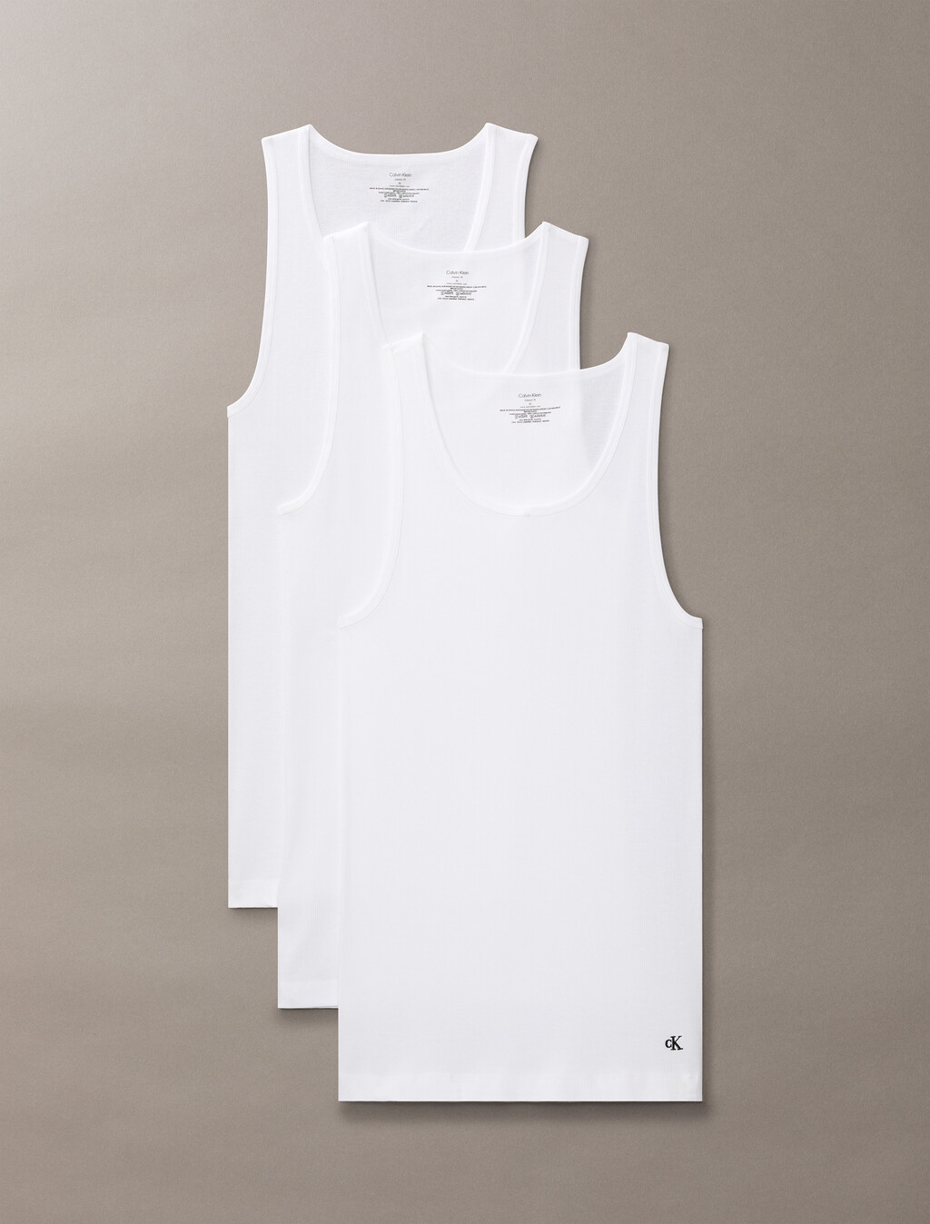 Camiseta de tirantes 3 piezas clásicos de algodón
