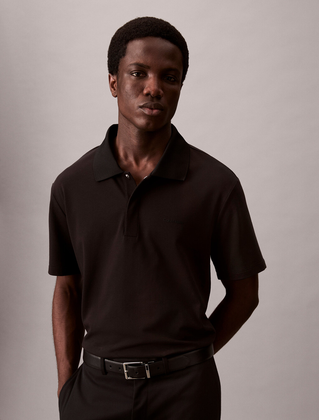 Camiseta Polo de Piqué de Mezcla de Algodón