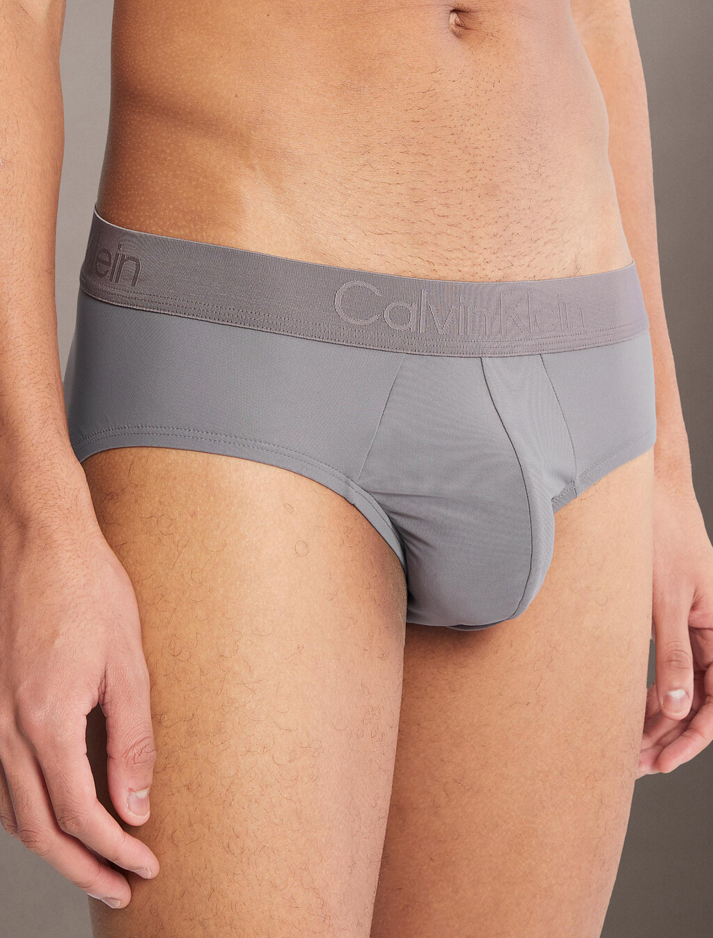 Calzoncillos de cintura baja de microfibra CK Black