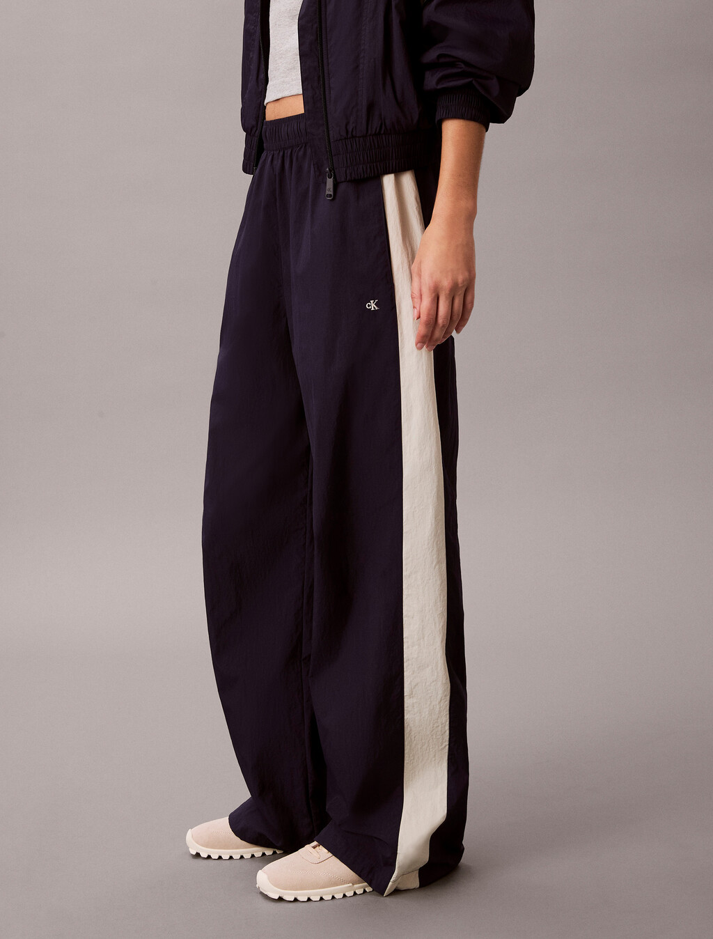 Pantalones de chándal de nailon holgados