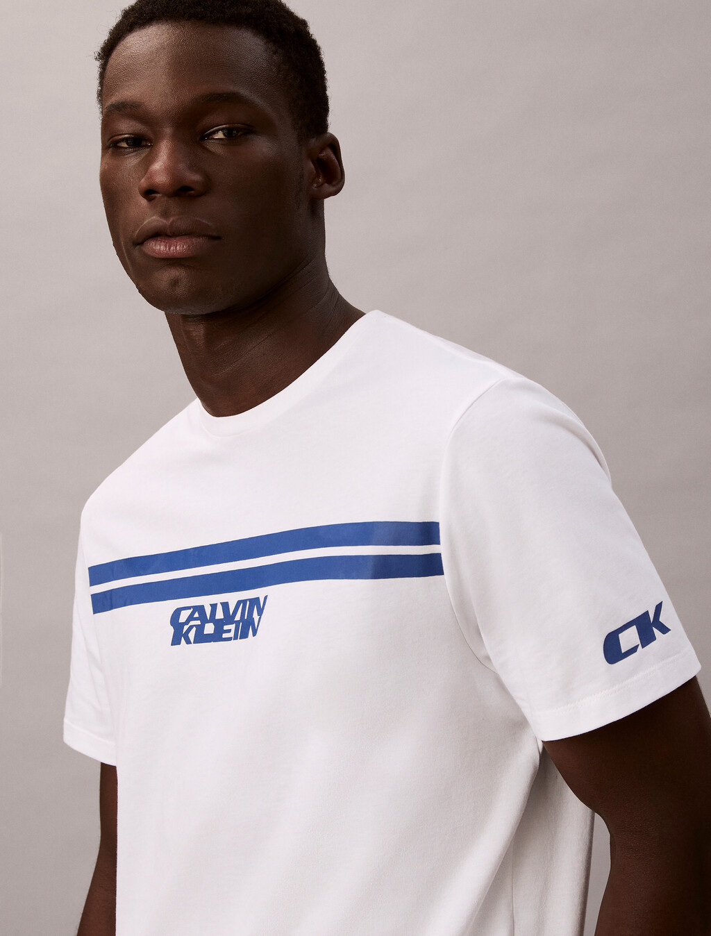 Camiseta con Estampado de Rayas Racer