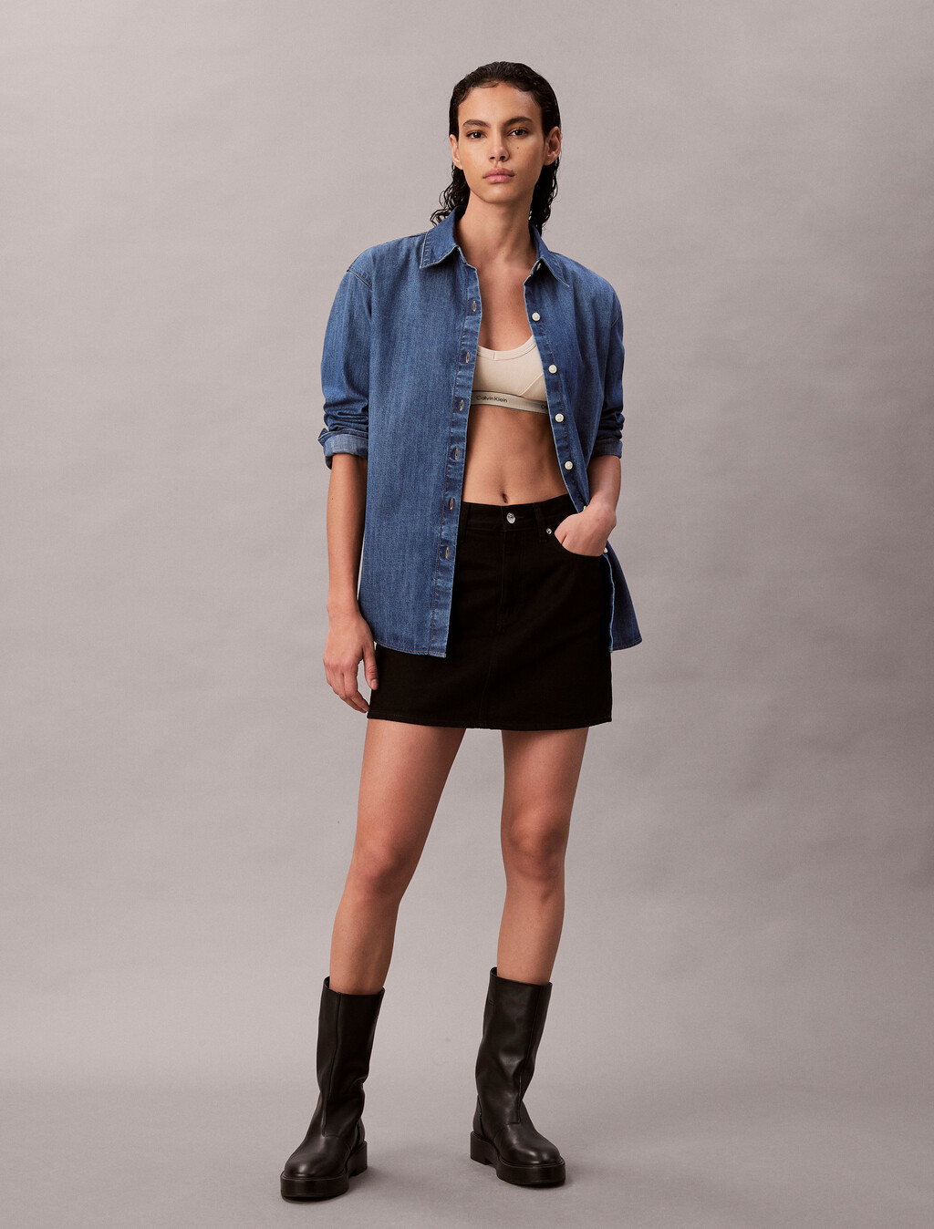Camisa de Denim Oversized