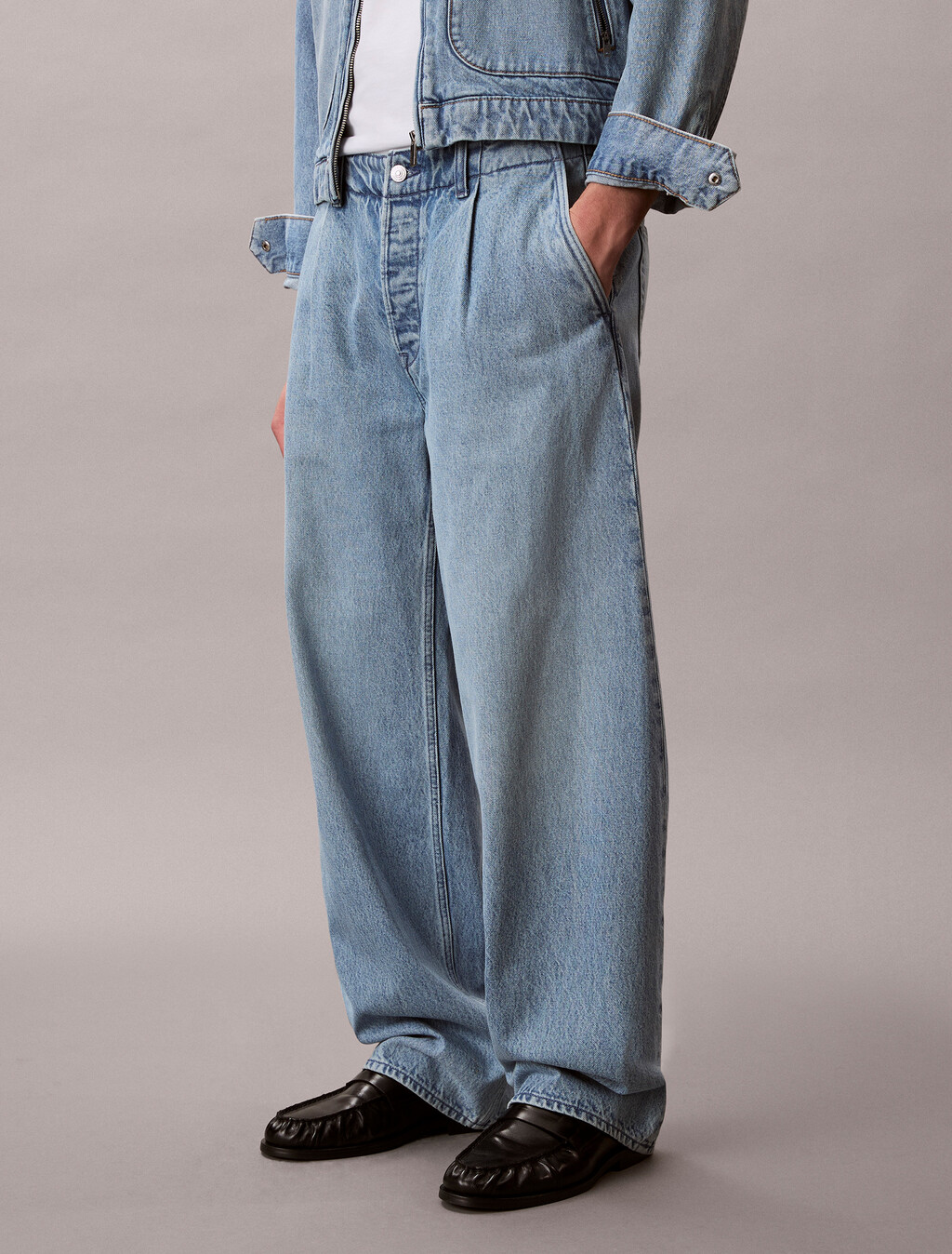 Pantalones Jeans de Tiro Barril