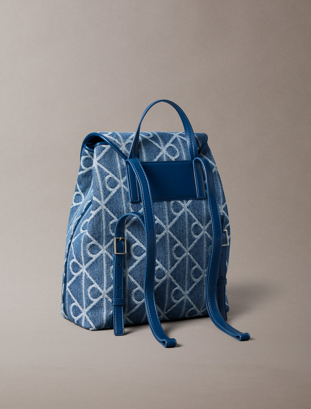 Mochila Jacquard con logotipo de denim