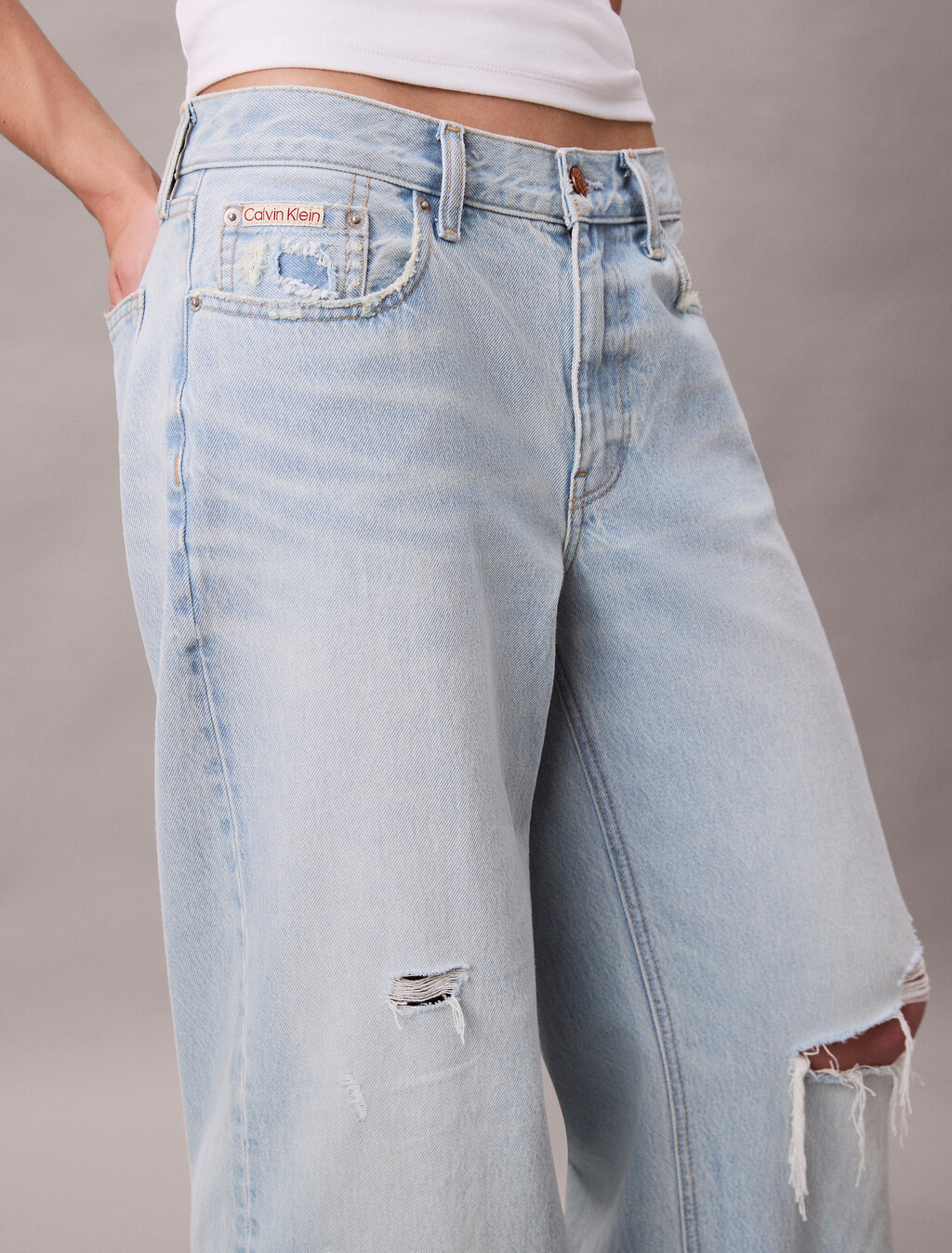 Pantalones vaqueros holgados de cintura baja