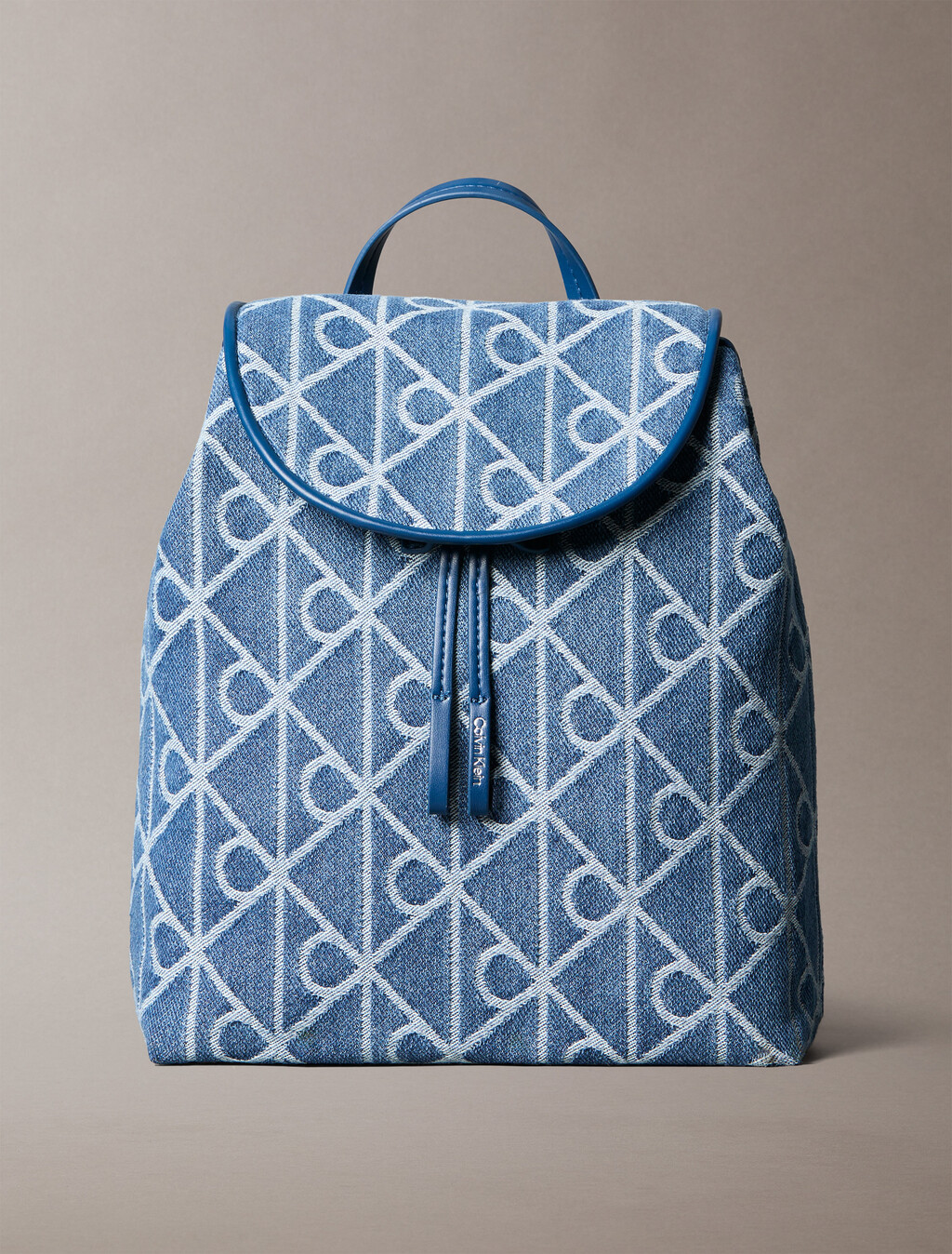 Mochila Jacquard con logotipo de denim