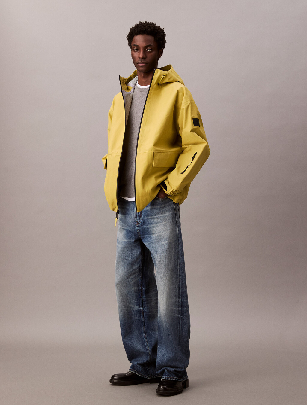 Chaqueta deportiva holgada de nylon Oxford